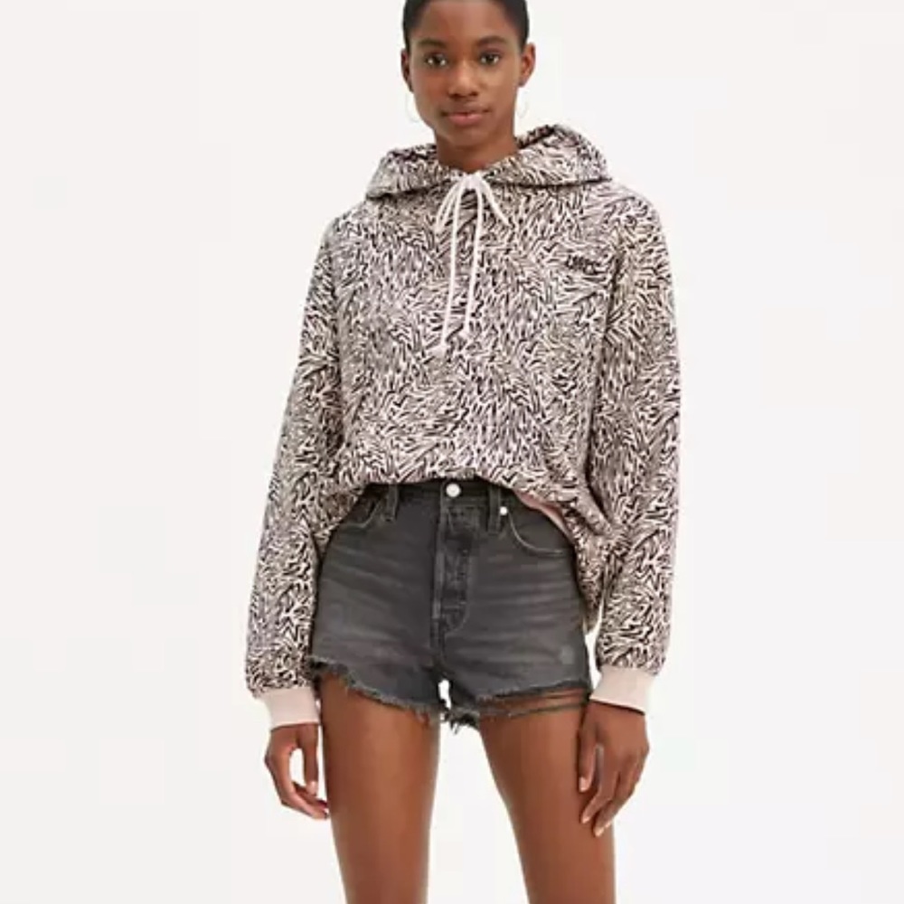 Levi’s 501 Jean Shorts in Faded Black